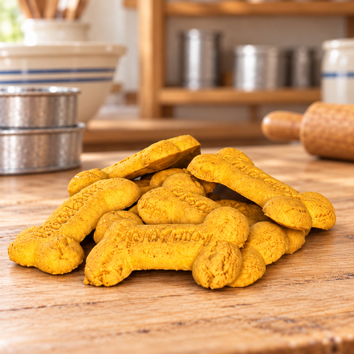 Hip and joint turmeric dog biscuit bones from Life of Riley