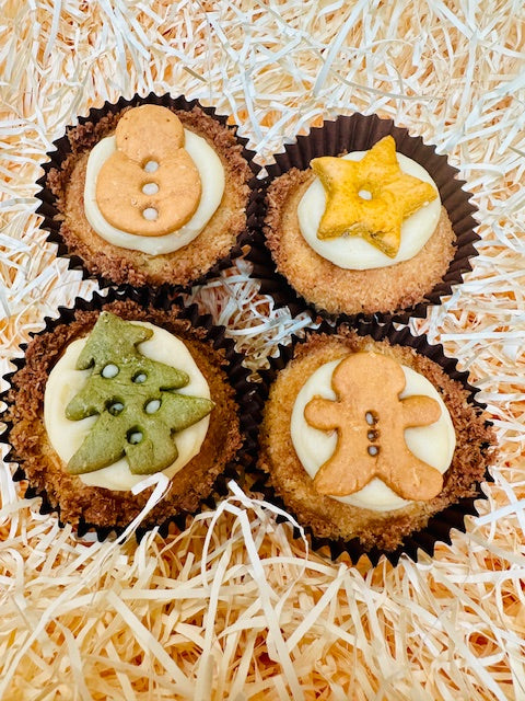 Festive Pupcake Gift Box of 4