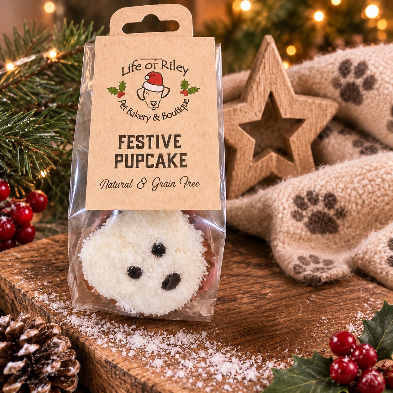 Pierre the Polar Bear Festive Pupcake