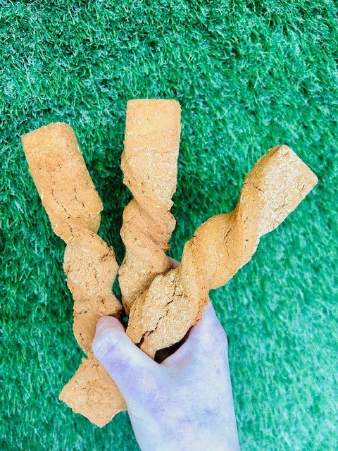 'Cheesy' Straw Twists  - Available Via Our Lovely Stockists