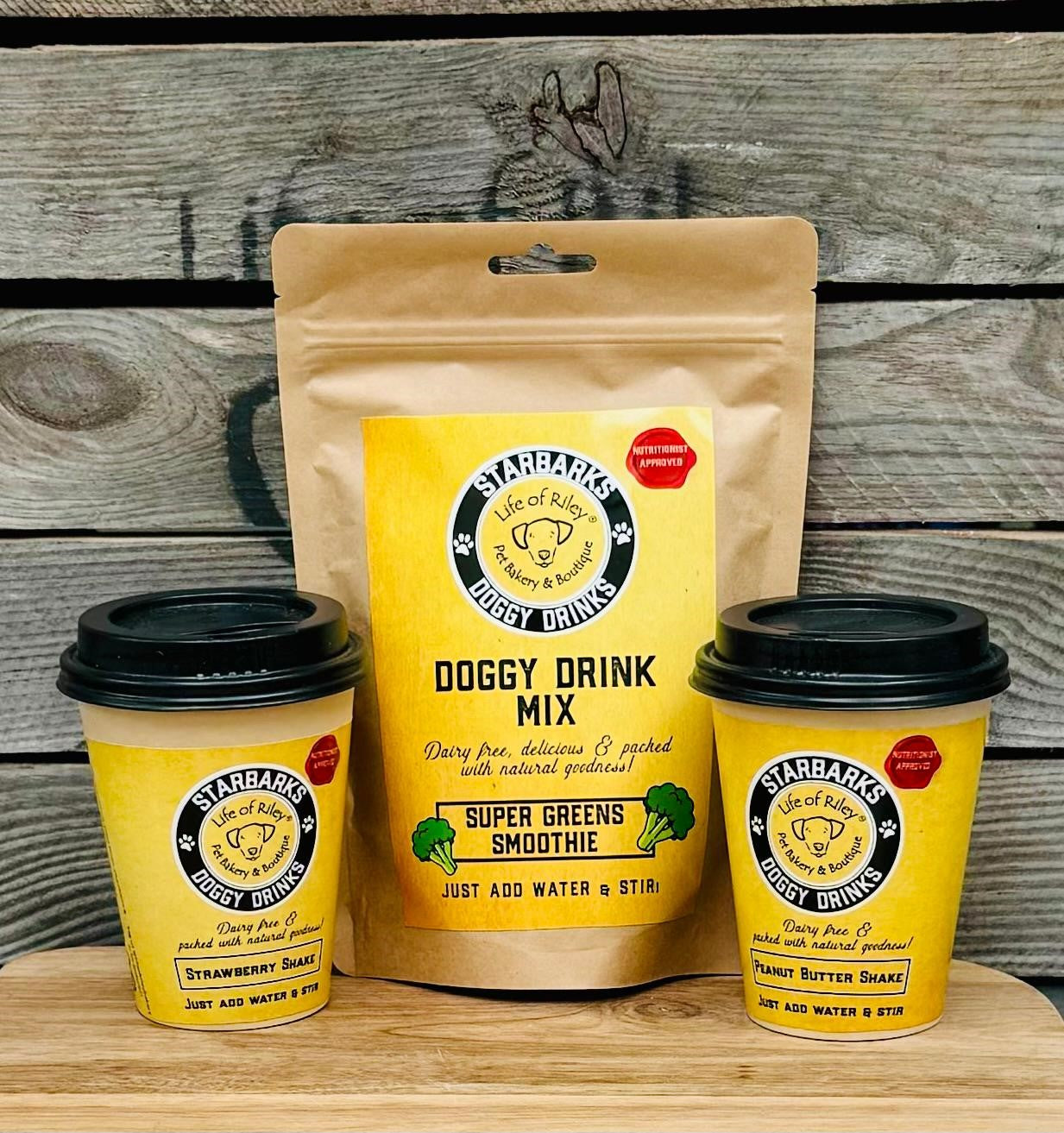DIY Doggy Drinks - Starbarks Shakes & Green Smoothie