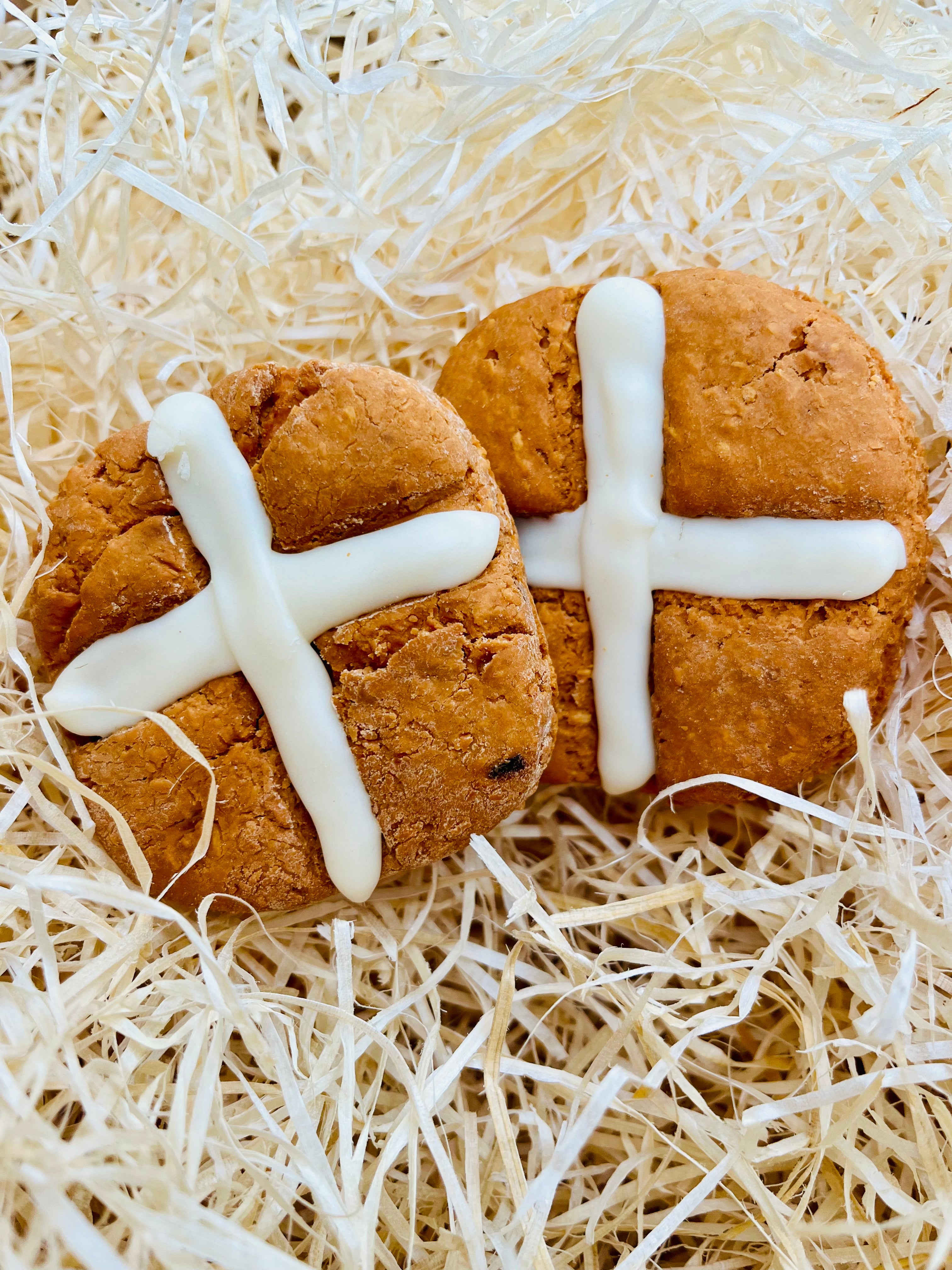 Hot Cross Bun Box - Natural Grain Free Easter Dog Treats