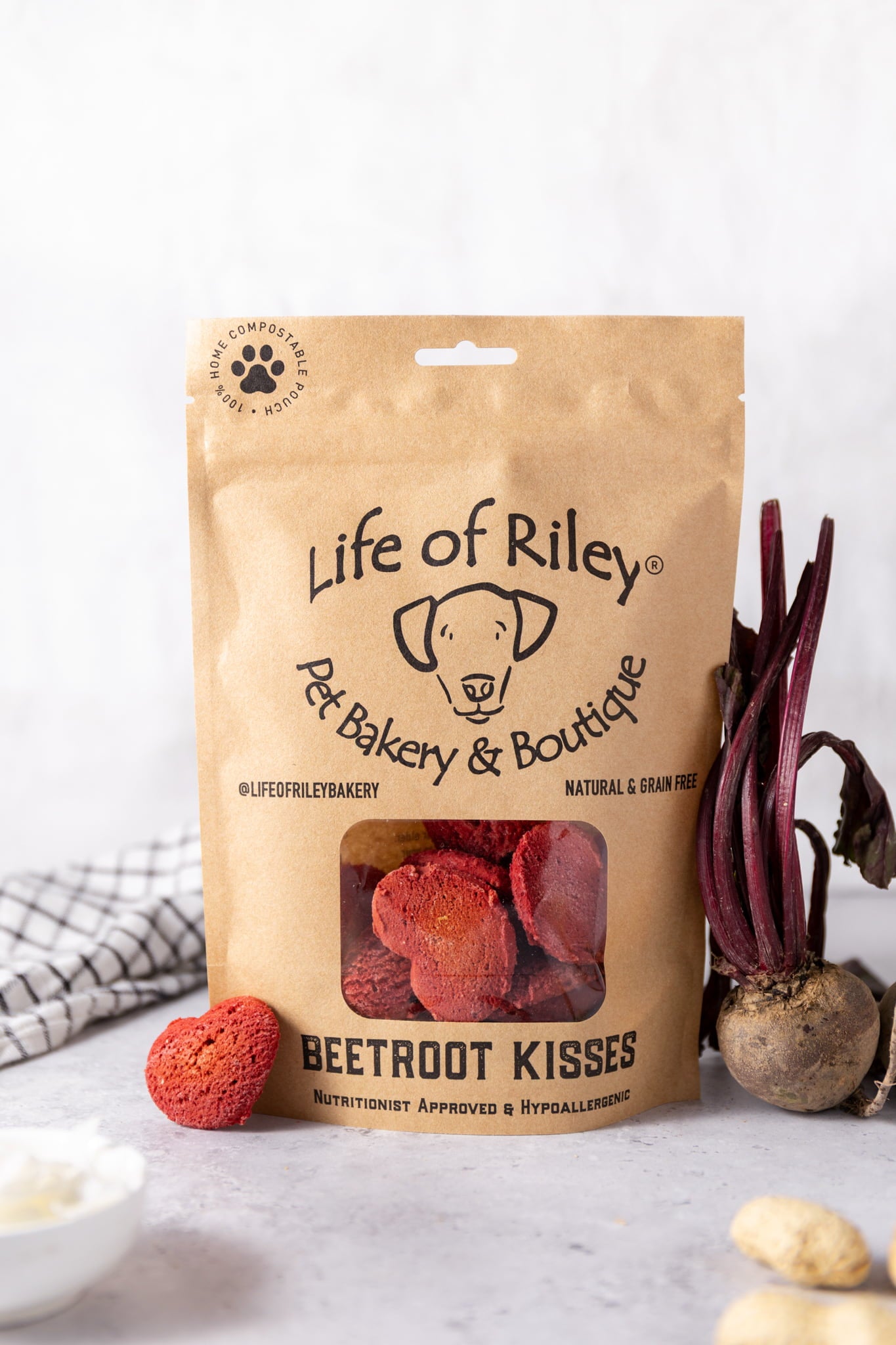 Beetroot Kisses - Grain Free Natural Dog Treats