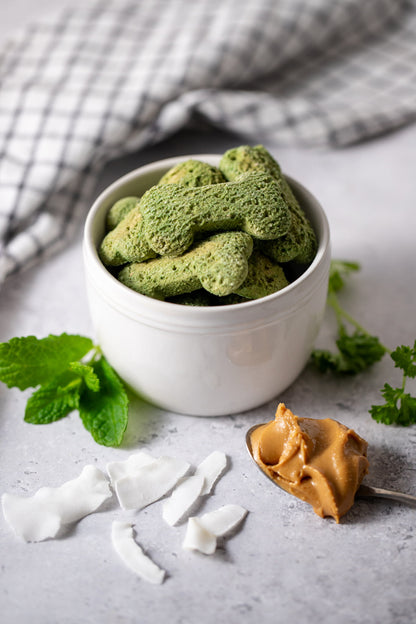 Minty Fresh Breath Biscuit Bones