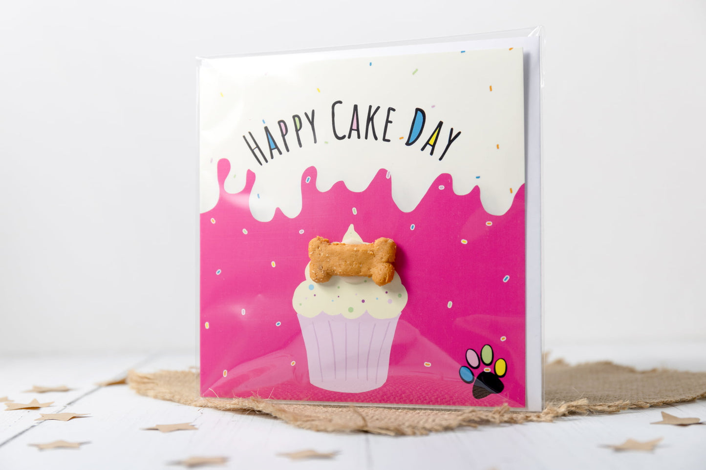 'Treatings' Card - Happy Cake Day - Pink