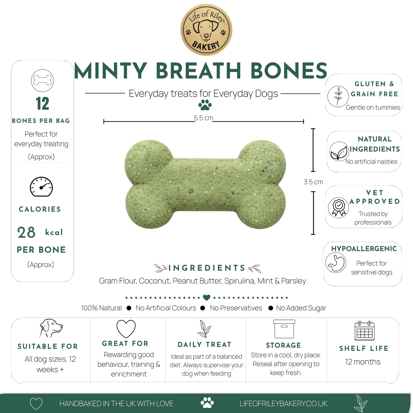 Minty Fresh Breath Bones