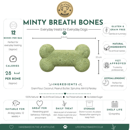 Minty Fresh Breath Bones
