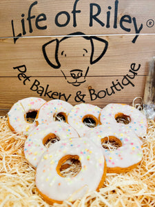 Pawty Ring - Iced Dog Doughnut Treat Biscuit