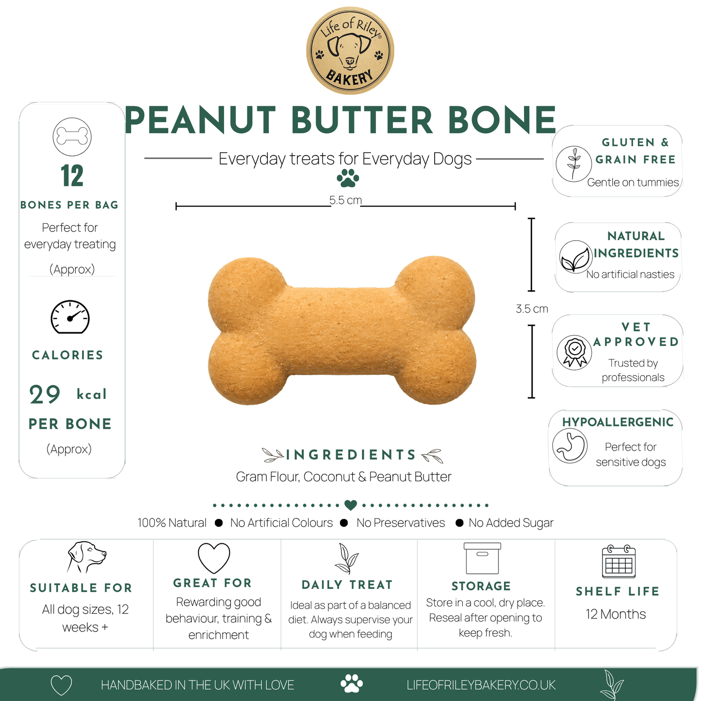 Peanut Butter Bones
